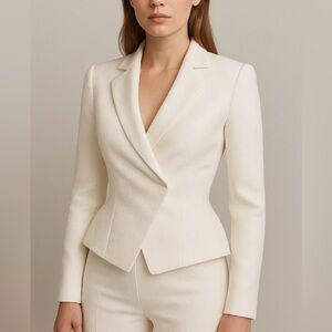 Alexander McQueen Printed Peplum Jacket